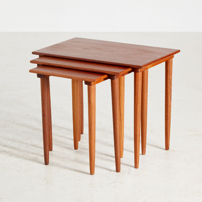 Vintage teak nesting tables, 1960s