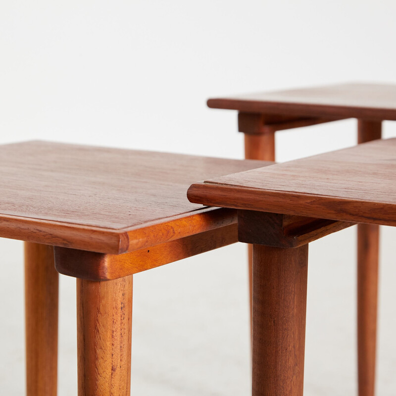 Vintage teak nesting tables, 1960s