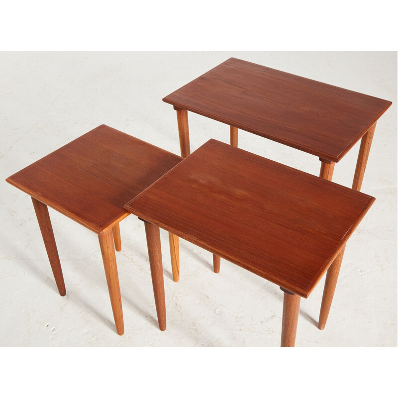 Vintage teak nesting tables, 1960s