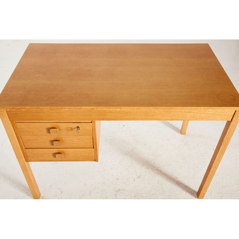 Vintage oakwood desk by Domino, 1960s