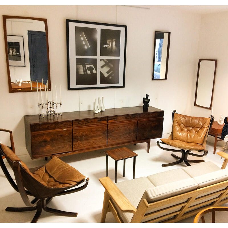 Large Faarup Møbelfabrik sideboard in rosewood, Ib KOFOD-LARSEN - 1960s