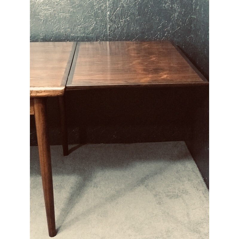 Mid century Danish extending rosewood table, 1960s