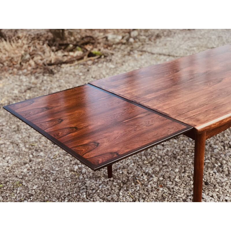 Mid century Danish extending rosewood table, 1960s