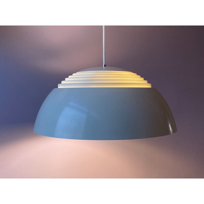 Lámpara de suspensión Aj Royal grey vintage de Arne Jacobsen para Louis Poulsen, Dinamarca 1990