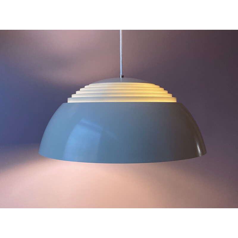 Aj Royal grijze vintage hanglamp van Arne Jacobsen voor Louis Poulsen, Denemarken 1990