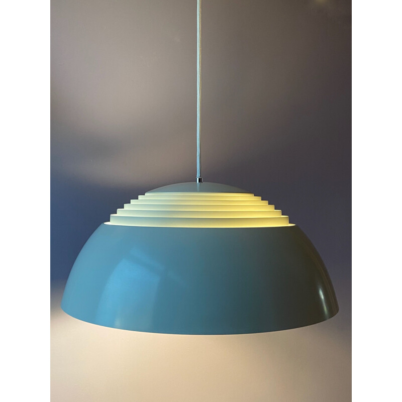 Vintage grey Aj Royal pendant lamp by Arne Jacobsen for Louis Poulsen, Denmark 1990s