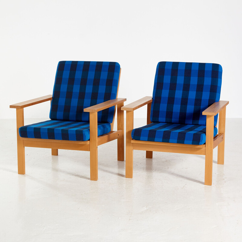 Vintage beechwood armchair, Denmark 1970s