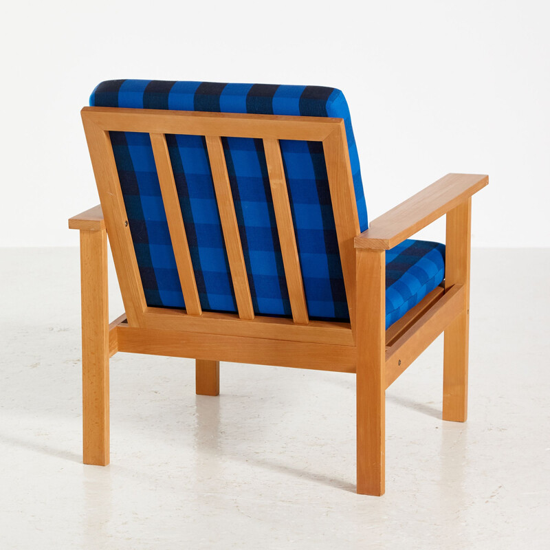 Vintage beechwood armchair, Denmark 1970s