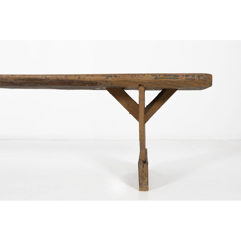 Vintage wooden bench, 1890