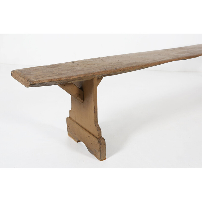 Vintage wooden bench, 1890