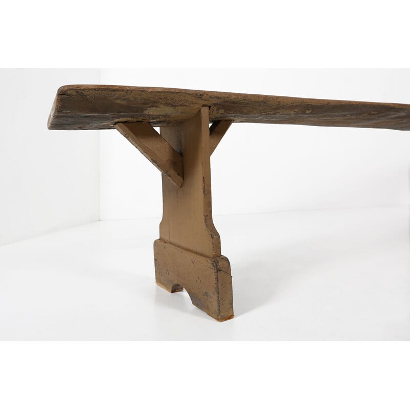 Vintage wooden bench, 1890