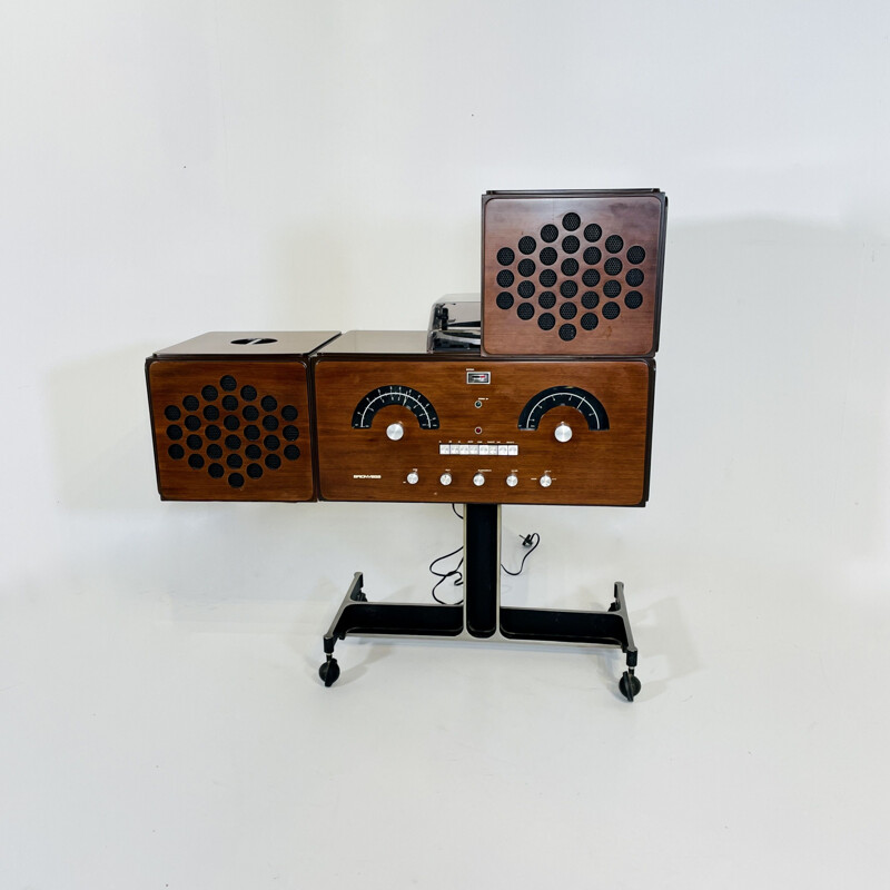 Vintage audio system by Pier Giacomo and Achille Castiglioni for Brionvega, Italy 1965