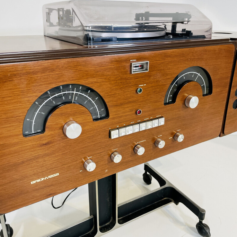 Vintage audio system by Pier Giacomo and Achille Castiglioni for Brionvega, Italy 1965