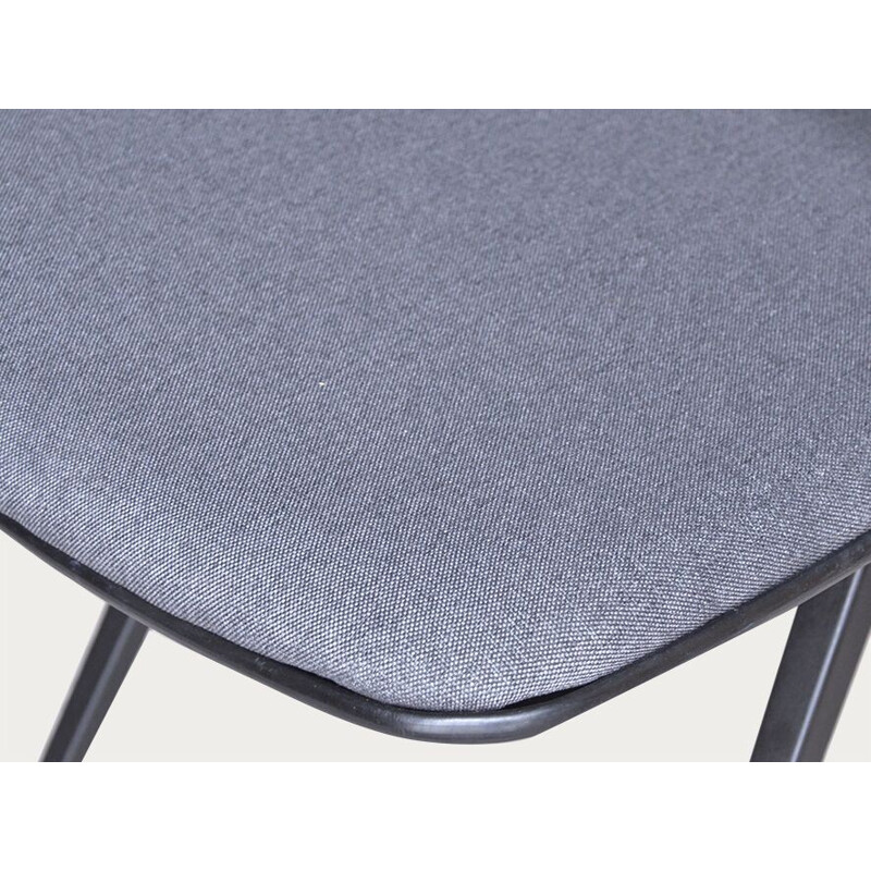 Grey "Result" chair in steel and fabric, Friso KRAMER - 1950s