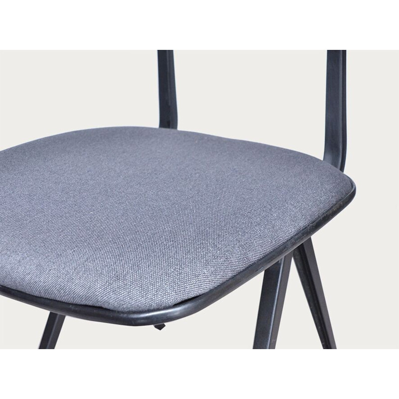 Grey "Result" chair in steel and fabric, Friso KRAMER - 1950s