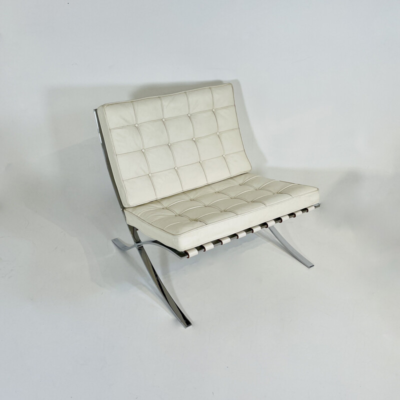 Vintage armchair by Ludwing Mies van der Rohe for Knoll, 1980