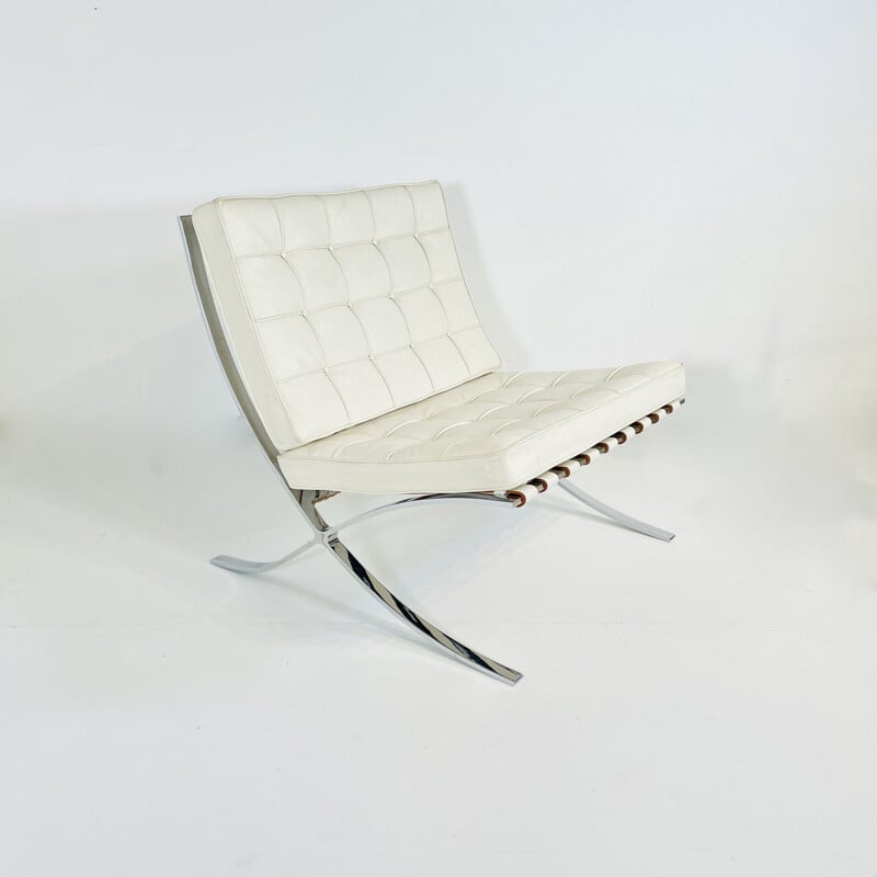 Vintage armchair by Ludwing Mies van der Rohe for Knoll, 1980