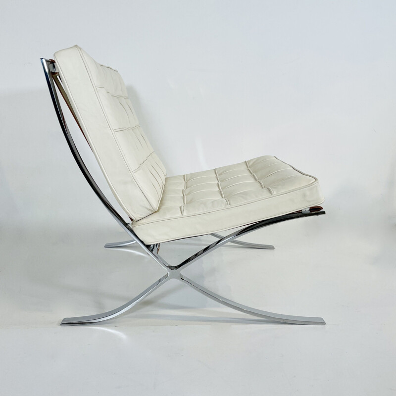 Vintage armchair by Ludwing Mies van der Rohe for Knoll, 1980