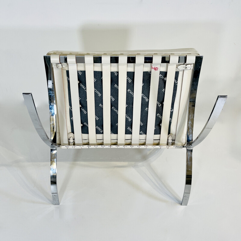 Vintage armchair by Ludwing Mies van der Rohe for Knoll, 1980