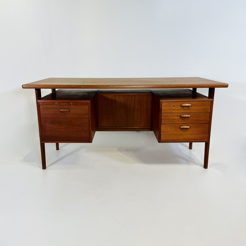 Vintage teak desk by Kai Kristiansen for Fm Mobler, Denmark 1960