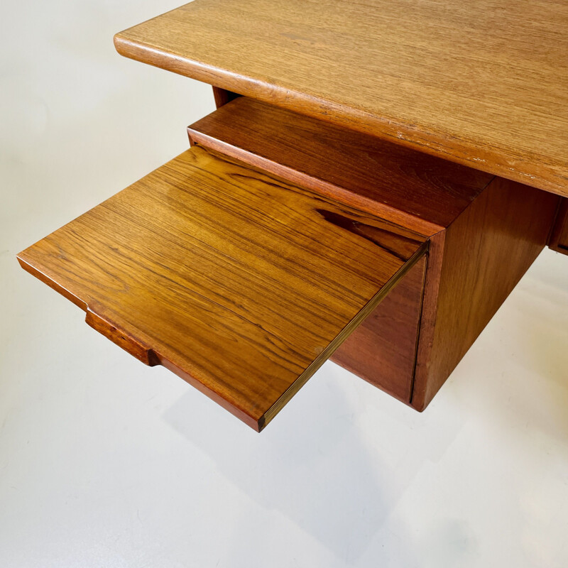 Vintage teak desk by Kai Kristiansen for Fm Mobler, Denmark 1960