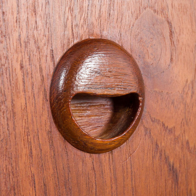 Danish vintage teak chest of drawers by Kai Kristiansen, 1960s