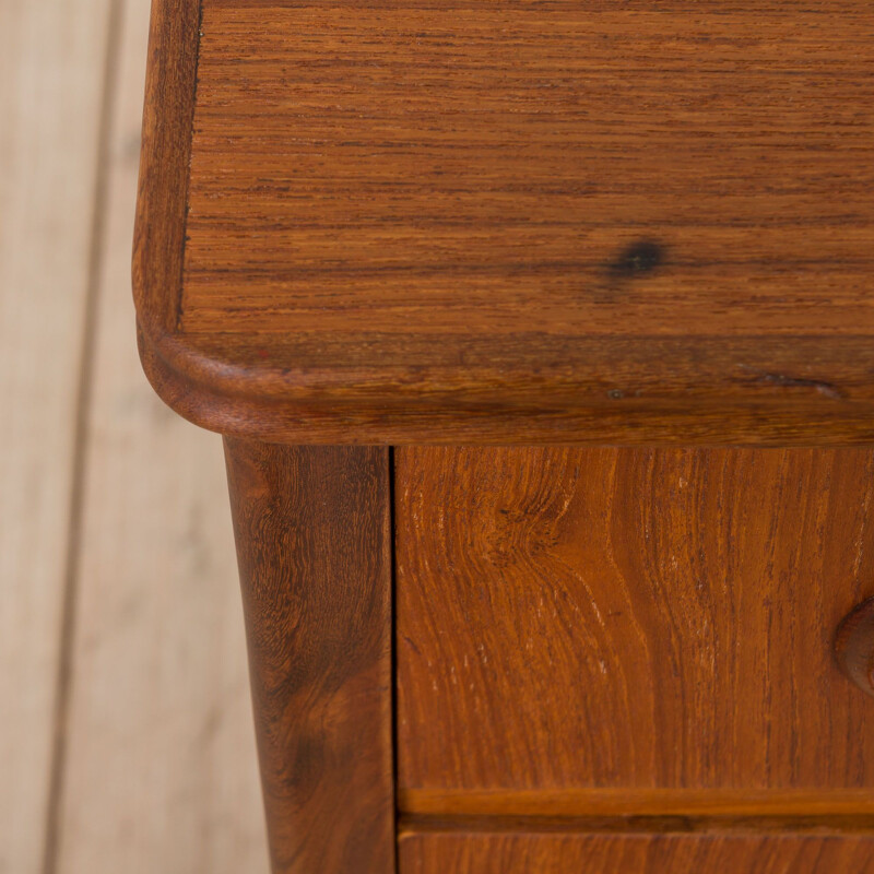 Danish vintage teak chest of drawers by Kai Kristiansen, 1960s