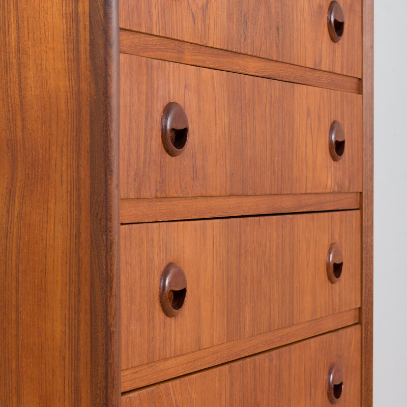 Danish vintage teak chest of drawers by Kai Kristiansen, 1960s