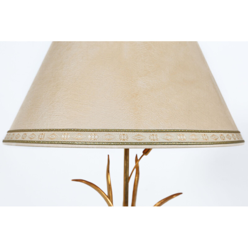 Vintage travertine and brass table lamp by Lanciotto Galeotti, 1970