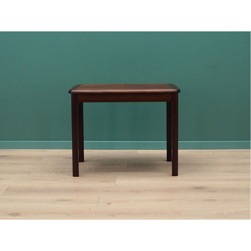 Mahogany vintage coffee table, Denmark 1970