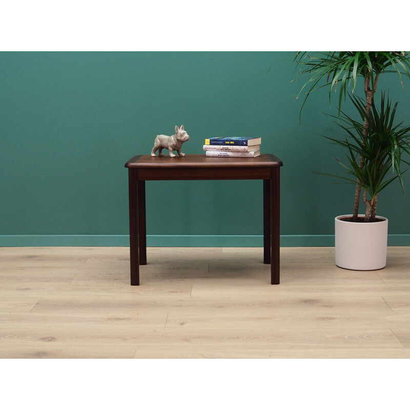 Mahogany vintage coffee table, Denmark 1970