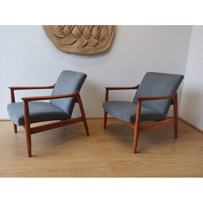 Pair of vintage armchairs by E. Homa, 1970s