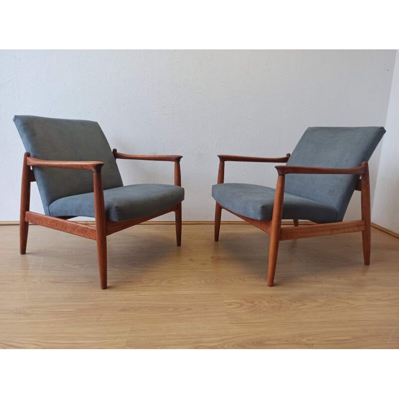 Pair of vintage armchairs by E. Homa, 1970s