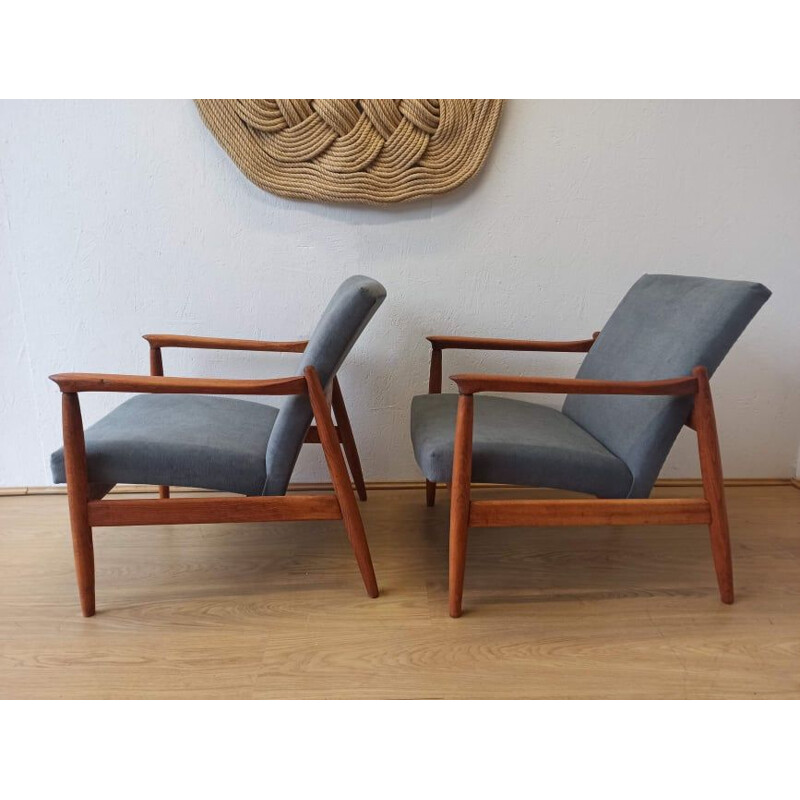 Pair of vintage armchairs by E. Homa, 1970s