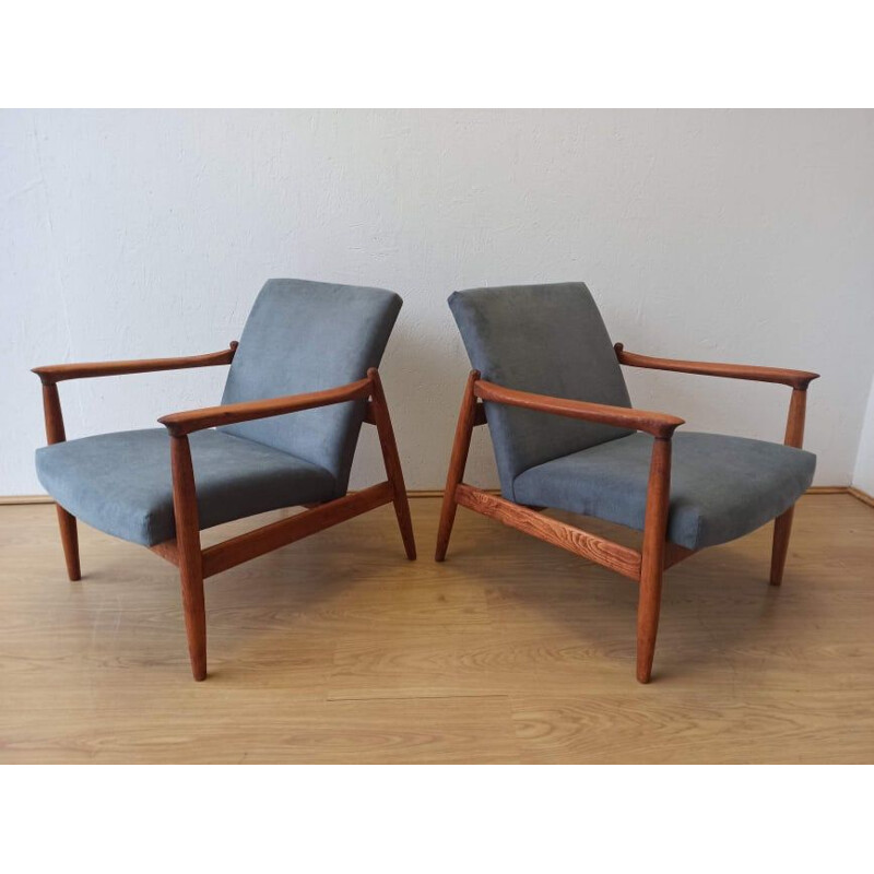 Pair of vintage armchairs by E. Homa, 1970s