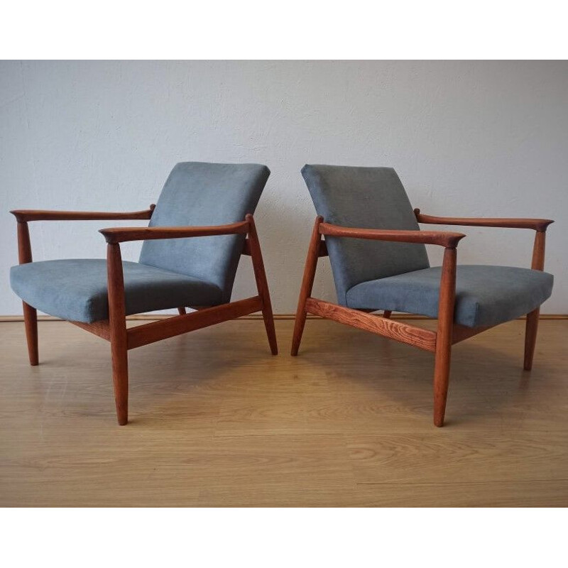 Pair of vintage armchairs by E. Homa, 1970s