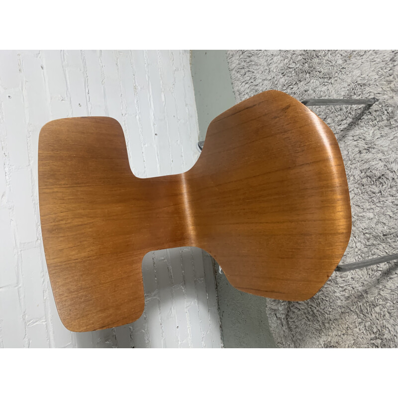 Vintage Hammer teak chair by Arne Jacobsen for Fritz Hansen, 1960s
