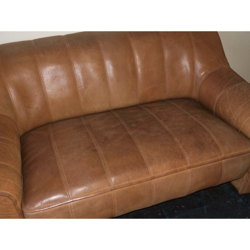 Vintage De Sede buffalo leather sofa, 1970s