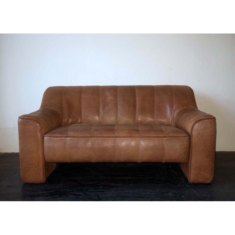 Vintage De Sede buffalo leather sofa, 1970s