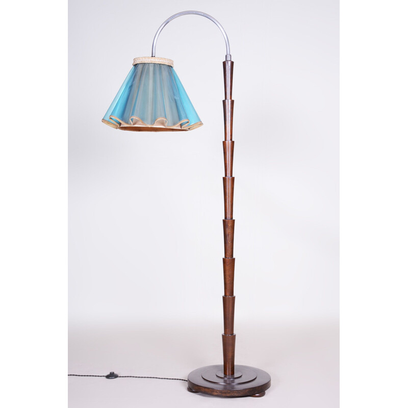 Vintage cubist floor lamp, Czechoslovakia 1930