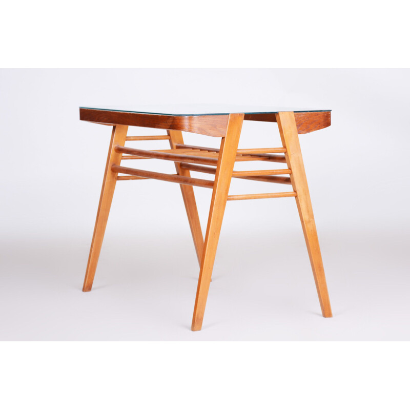 Table d'appoint vintage en bois, 1950