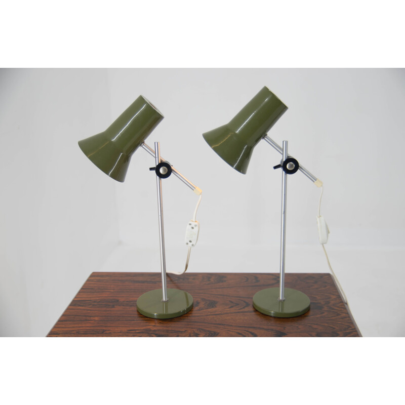Pair of mid-century table lamps, Denmark 1960s