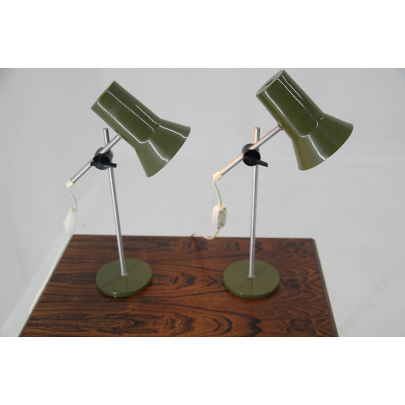 Pair of mid-century table lamps, Denmark 1960s