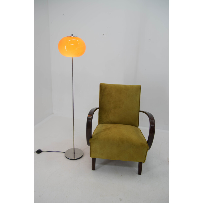 Vintage orange floor lamp, Czechoslovakia 1960s