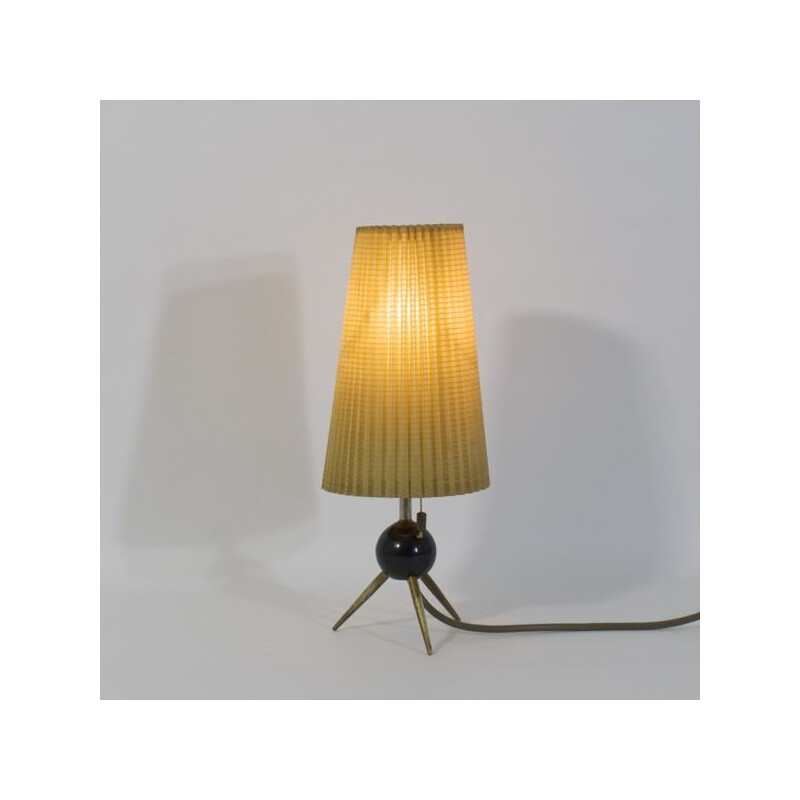 Lámpara de mesa trípode vintage de Seeger and Co Kg Stadtilm, 1950-1960