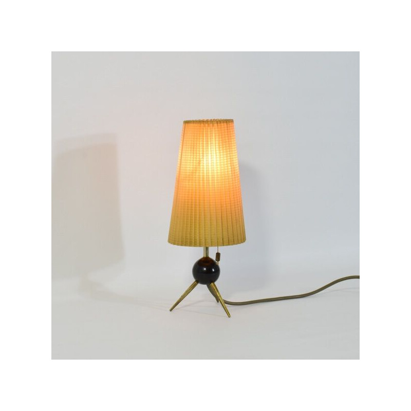 Vintage driepoot tafellamp van Seeger en Co Kg Stadtilm, 1950-1960