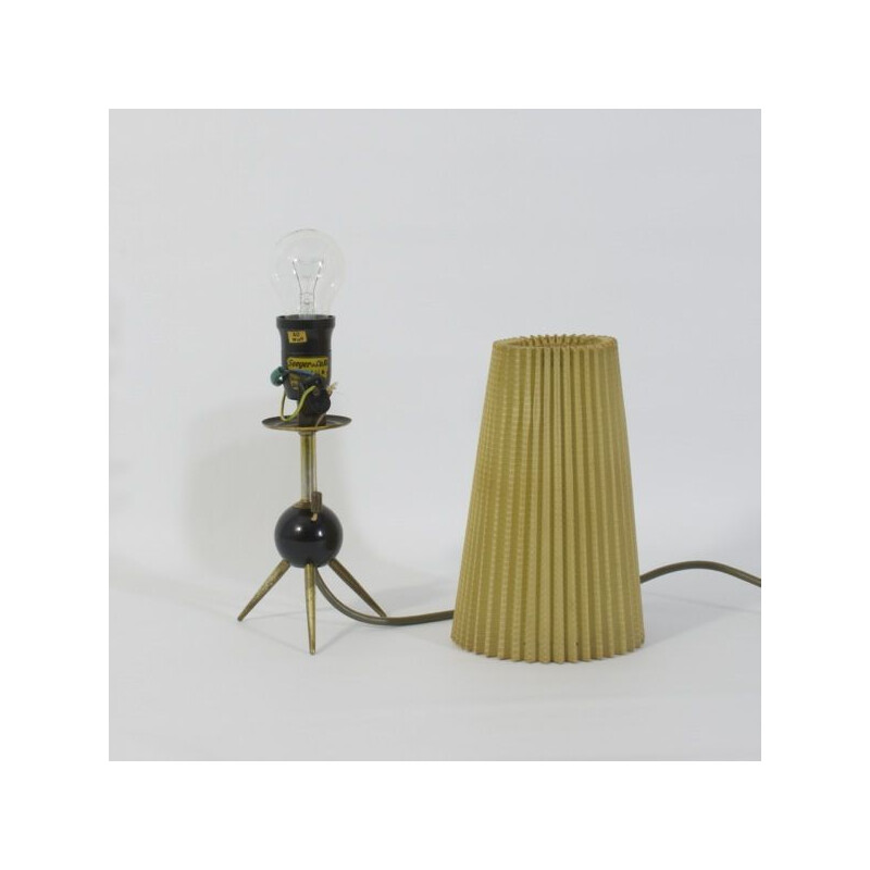 Lámpara de mesa trípode vintage de Seeger and Co Kg Stadtilm, 1950-1960