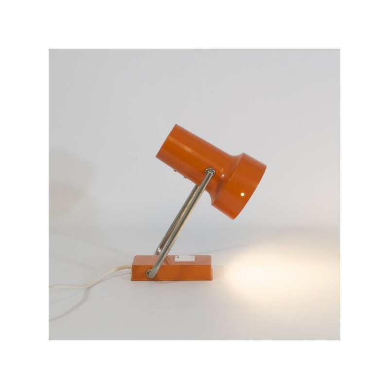 Vintage wall lamp in orange chrome, 1960-1970