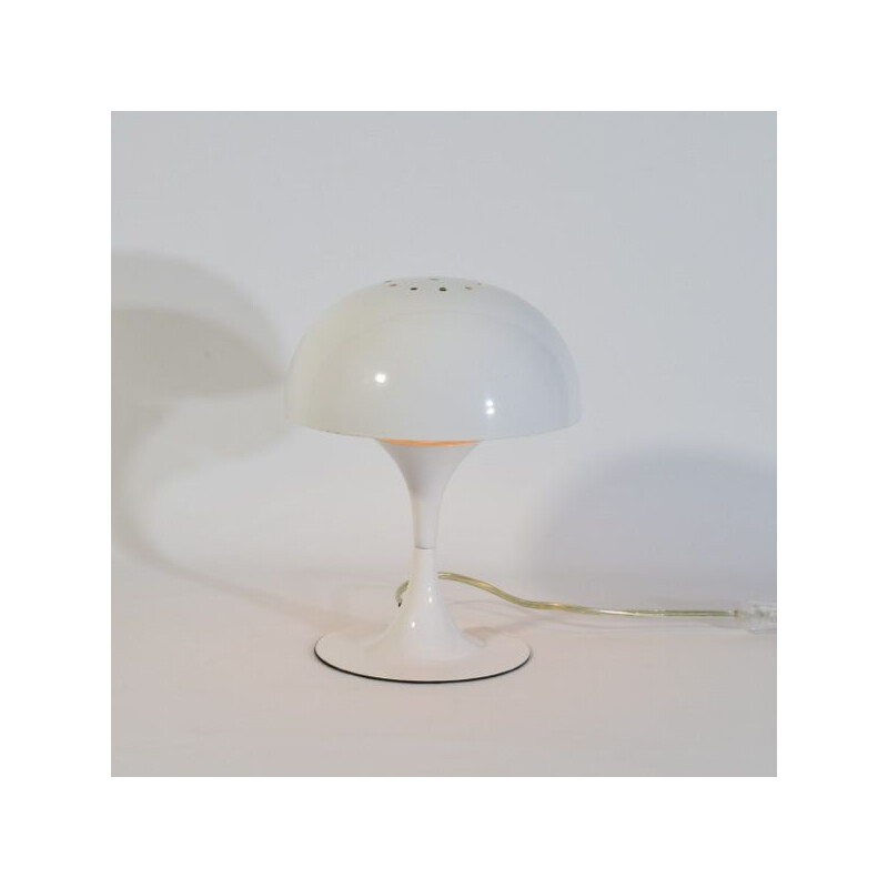 Vintage lamp in white lacquered metal