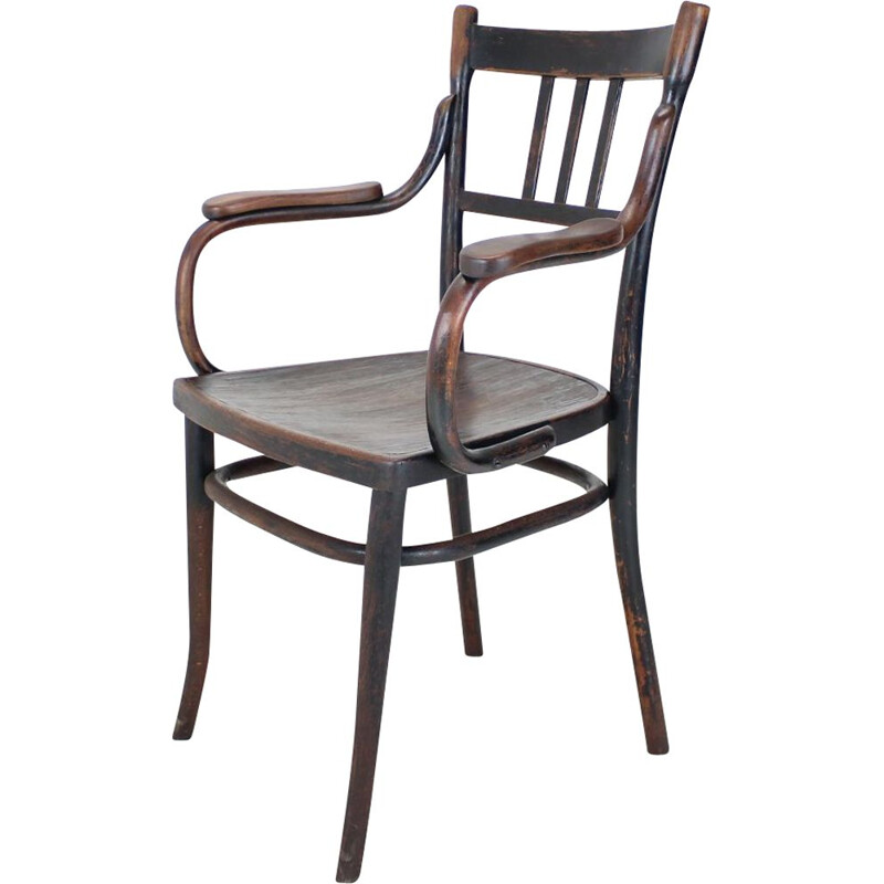 Vintage wood armchair Thonet, 1920s